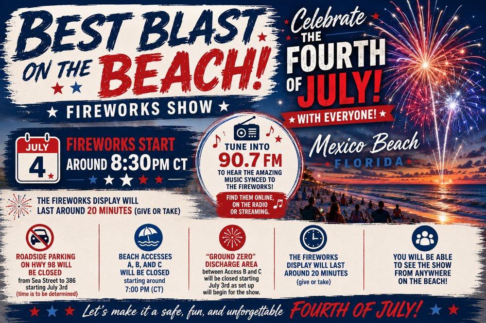 Mexico Beach Fireworks